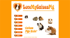 Desktop Screenshot of lovemyguineapig.com