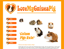 Tablet Screenshot of lovemyguineapig.com